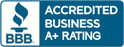 BBB Accredited Business A+ Rating Logo